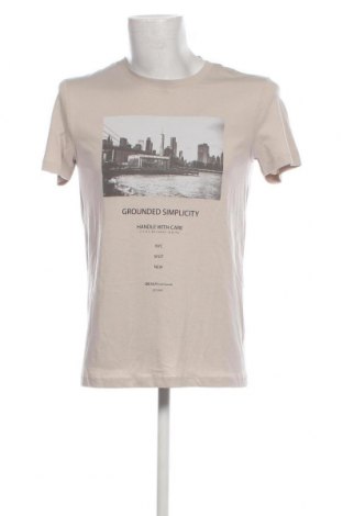 Ανδρικό t-shirt Tom Tailor, Μέγεθος M, Χρώμα  Μπέζ, Τιμή 9,59 €