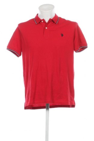 Мъжка тениска U.S. Polo Assn., Размер XL, Цвят Червен, Цена 56,00 лв.