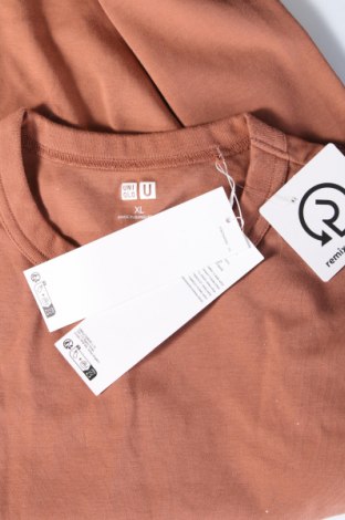 Herren T-Shirt Uniqlo, Größe XL, Farbe Braun, Preis € 16,00