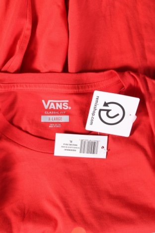Ανδρικό t-shirt Vans, Μέγεθος XL, Χρώμα Κόκκινο, Τιμή 20,10 €