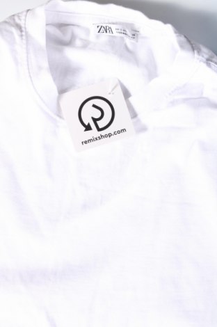 Мъжка тениска Zara, Размер S, Цвят Бял, Цена 16,07 лв.