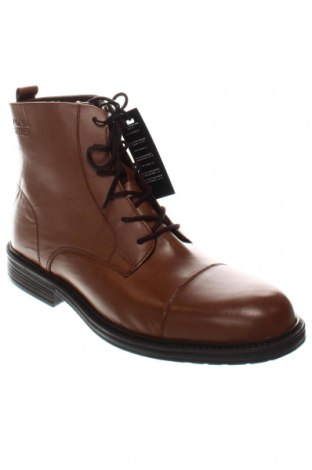 Мъжки обувки Jack & Jones, Размер 44, Цвят Кафяв, Цена 124,00 лв.