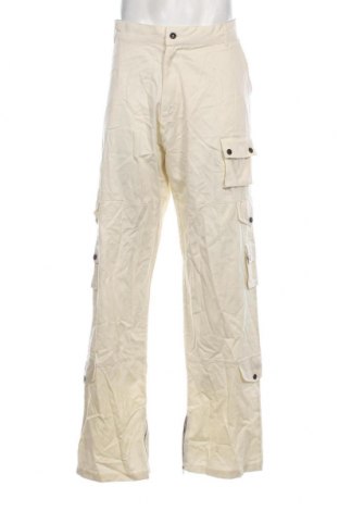 Pantaloni de bărbați Boohoo, Mărime XL, Culoare Ecru, Preț 83,23 Lei