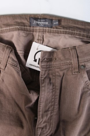 Pantaloni de bărbați Dressmann, Mărime L, Culoare Maro, Preț 104,59 Lei