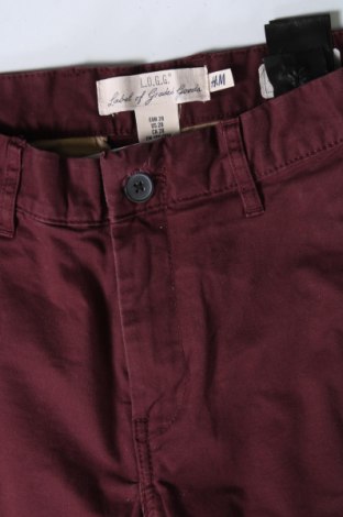 Pánské kalhoty  H&M L.O.G.G., Velikost S, Barva Červená, Cena  136,00 Kč