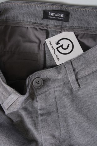 Мъжки панталон Only & Sons, Размер S, Цвят Сив, Цена 29,33 лв.