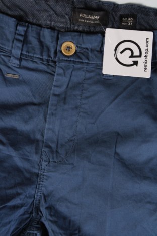 Pantaloni de bărbați Pull&Bear, Mărime M, Culoare Albastru, Preț 95,39 Lei