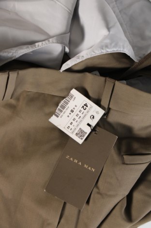 Мъжки панталон Zara Man, Размер M, Цвят Зелен, Цена 62,00 лв.