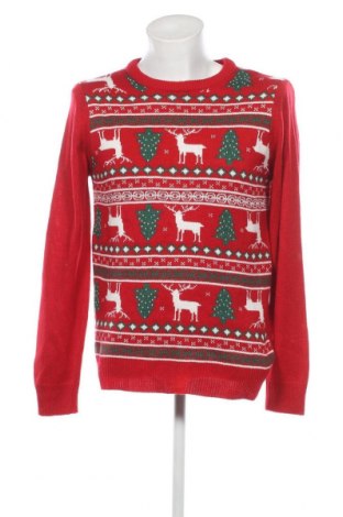 Мъжки пуловер, Размер M, Цвят Червен, Цена 17,40 лв.