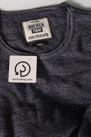 Ανδρικό πουλόβερ America Today, Μέγεθος XL, Χρώμα Μπλέ, Τιμή 8,79 €