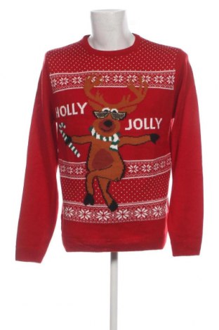Мъжки пуловер Angelo Litrico, Размер L, Цвят Червен, Цена 17,40 лв.