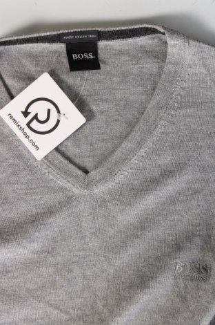 Ανδρικό πουλόβερ BOSS, Μέγεθος L, Χρώμα Γκρί, Τιμή 63,56 €