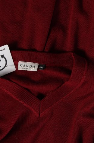 Мъжки пуловер Canda, Размер XXL, Цвят Червен, Цена 10,15 лв.