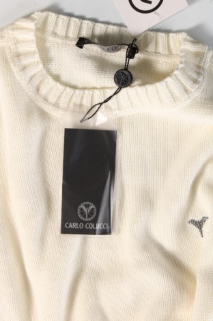 Pulover de bărbați Carlo Colucci, Mărime XL, Culoare Ecru, Preț 207,24 Lei