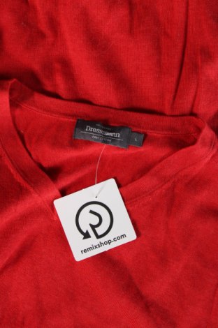Ανδρικό πουλόβερ Dressmann, Μέγεθος L, Χρώμα Κόκκινο, Τιμή 7,78 €