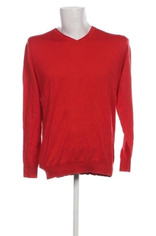 Ανδρικό πουλόβερ Dressmann, Μέγεθος L, Χρώμα Κόκκινο, Τιμή 5,47 €