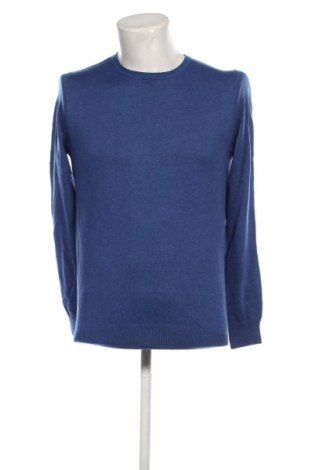 Ανδρικό πουλόβερ Dressmann, Μέγεθος S, Χρώμα Μπλέ, Τιμή 11,57 €