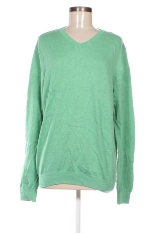 Ανδρικό πουλόβερ Dressmann, Μέγεθος L, Χρώμα Πράσινο, Τιμή 5,05 €