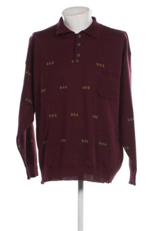 Мъжки пуловер Fischer, Размер XXL, Цвят Червен, Цена 11,55 лв.