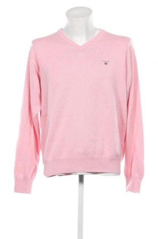 Męski sweter Gant, Rozmiar XL, Kolor Różowy, Cena 307,06 zł