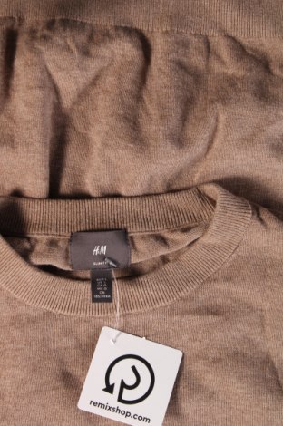 Мъжки пуловер H&M, Размер L, Цвят Бежов, Цена 10,73 лв.