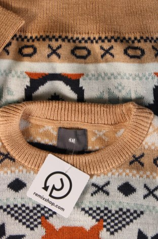 Мъжки пуловер H&M, Размер M, Цвят Многоцветен, Цена 10,73 лв.