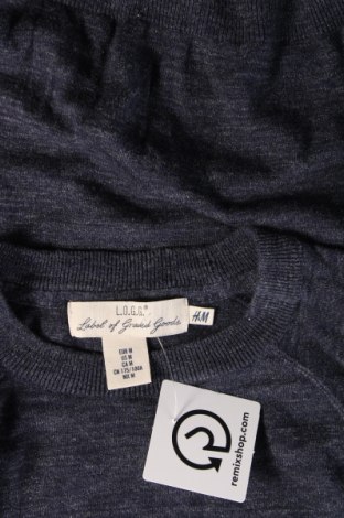 Ανδρικό πουλόβερ H&M L.O.G.G., Μέγεθος M, Χρώμα Μπλέ, Τιμή 4,49 €