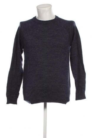 Мъжки пуловер H&M L.O.G.G., Размер M, Цвят Син, Цена 17,40 лв.
