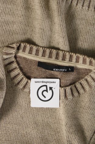 Pánsky sveter  Identity, Veľkosť L, Farba Béžová, Cena  6,58 €