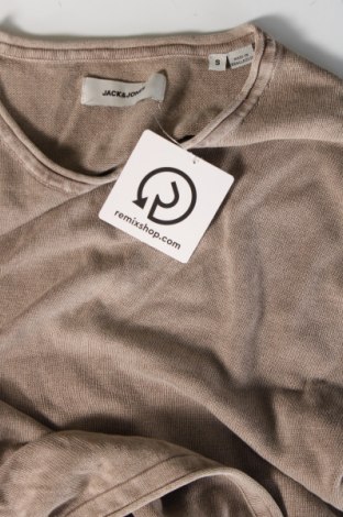 Ανδρικό πουλόβερ Jack & Jones, Μέγεθος S, Χρώμα  Μπέζ, Τιμή 7,36 €