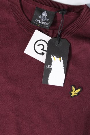Мъжки пуловер Lyle & Scott, Размер M, Цвят Червен, Цена 49,00 лв.