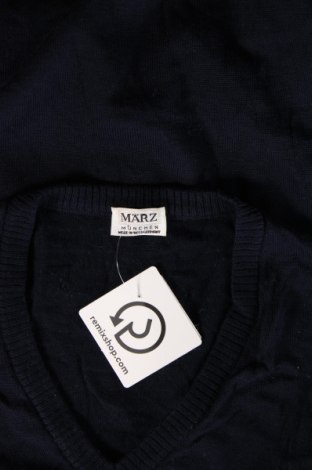 Ανδρικό πουλόβερ Marz, Μέγεθος M, Χρώμα Μπλέ, Τιμή 8,41 €