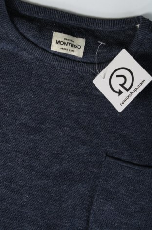 Ανδρικό πουλόβερ Montego, Μέγεθος XL, Χρώμα Μπλέ, Τιμή 7,18 €