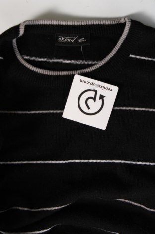 Ανδρικό πουλόβερ Okay, Μέγεθος M, Χρώμα Μαύρο, Τιμή 17,94 €