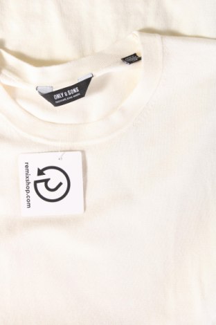 Ανδρικό πουλόβερ Only & Sons, Μέγεθος L, Χρώμα Εκρού, Τιμή 23,71 €