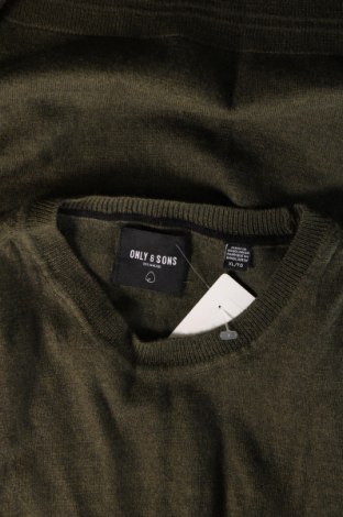 Ανδρικό πουλόβερ Only & Sons, Μέγεθος XL, Χρώμα Πράσινο, Τιμή 6,28 €
