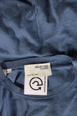 Ανδρικό πουλόβερ Selected Homme, Μέγεθος M, Χρώμα Μπλέ, Τιμή 10,52 €