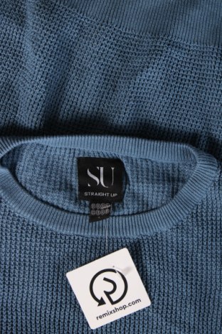 Мъжки пуловер Straight Up, Размер L, Цвят Син, Цена 10,73 лв.