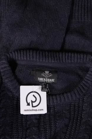 Ανδρικό πουλόβερ Threadbare, Μέγεθος M, Χρώμα Μπλέ, Τιμή 3,59 €