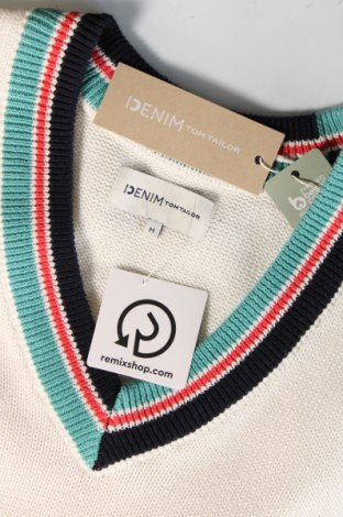 Ανδρικό πουλόβερ Tom Tailor, Μέγεθος M, Χρώμα Λευκό, Τιμή 12,70 €