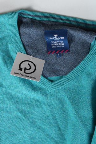 Ανδρικό πουλόβερ Tom Tailor, Μέγεθος L, Χρώμα Πράσινο, Τιμή 7,78 €