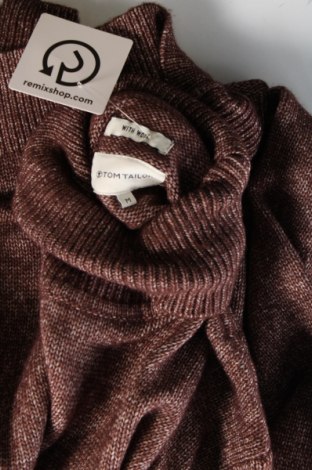 Мъжки пуловер Tom Tailor, Размер M, Цвят Кафяв, Цена 7,82 лв.