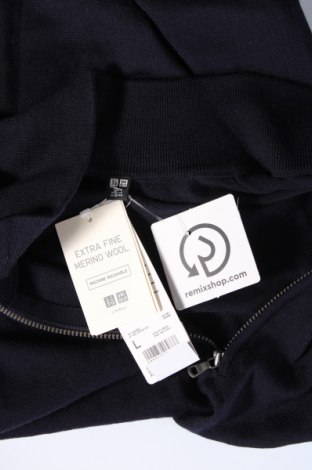 Ανδρικό πουλόβερ Uniqlo, Μέγεθος L, Χρώμα Μπλέ, Τιμή 15,14 €