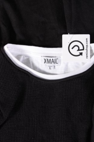 Ανδρικό πουλόβερ X-Mail, Μέγεθος L, Χρώμα Μαύρο, Τιμή 7,18 €