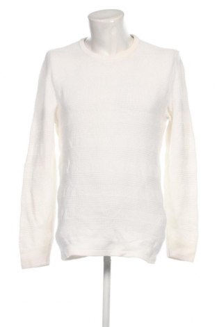 Мъжки пуловер Zara Man, Размер L, Цвят Бял, Цена 8,64 лв.