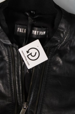 Pánská kožená bunda  Freaky Nation, Velikost XL, Barva Černá, Cena  5 758,00 Kč
