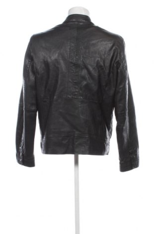 Ανδρικό δερμάτινο μπουφάν Guess, Μέγεθος M, Χρώμα Μαύρο, Τιμή 98,56 €