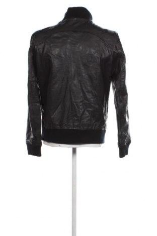 Ανδρικό δερμάτινο μπουφάν Jack & Jones, Μέγεθος XL, Χρώμα Μαύρο, Τιμή 84,74 €