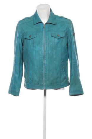 Pánska kožená bunda  Jilani Collection, Veľkosť L, Farba Modrá, Cena  68,47 €