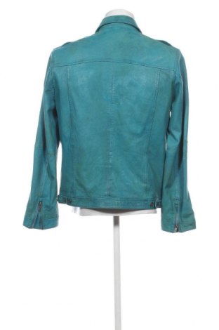 Ανδρικό δερμάτινο μπουφάν Jilani Collection, Μέγεθος L, Χρώμα Μπλέ, Τιμή 99,59 €